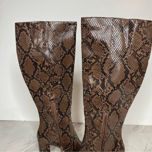 New! 14th & Union Jarden Snake Print Knee High Boot 5.5 - Picture 7 of 12